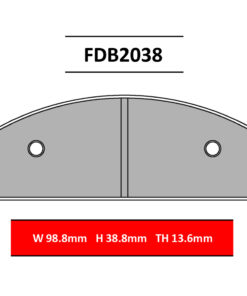 Pastiglia da Kart-Ferodo-FDB2038KA