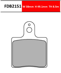 Pastiglia da Kart-Ferodo-FDB2151KS