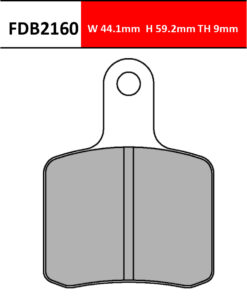 Pastiglia da Kart-Ferodo-FDB2160KA